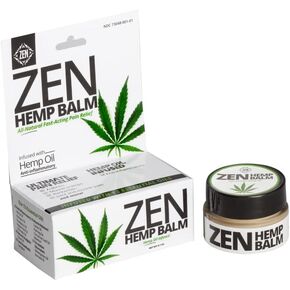 ZEN Hemp Balm for Relief, Hemp Oil Extract for Joints, Back, Neck and Elbows, Hemp Infused Topical Cream - 0.7 oz (Pack of 1)