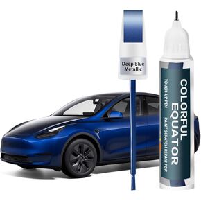Touch up Paint for Tesla Model Y/3/X/S, Car Paint Pen Scratch Repair Two-In-One Touch Up Paint, Premium Car Scratch Remover for Deep Scratches 0.4 fl oz (Stealth Grey)