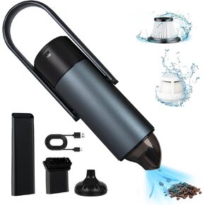 Car Vacuum Cleaner, 2-in-1 Blower&ABS Vacuum Cleaner, 9000PA Car Vacuum Portable Cordless with Multi-Nozzles, Handheld Vacuum Cleaner With Dual Filters, Mini Vacuum Cleaner for Car, Home, Office, Pet