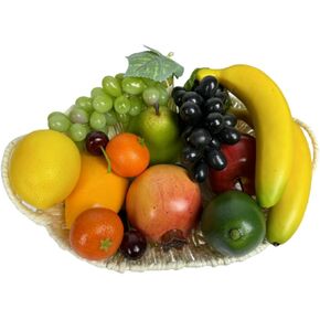 23 pcs Artificial Fruits,Fake Mixture Fruits for Home Decor, Easter Party Decorations，Fake Kiwifruit,Fake Mango，Fake Pomegranate，Fake Avocado,Fake Green Pear etc in Kuwait