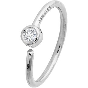 20G 14K Gold Solitaire Diamond Nose Hoop Ring 0.015-0.11 carat Bezel Set Diamond 8mm Twist-open Nostril Ring Cartilage Hoop Tragus Ring Unisex