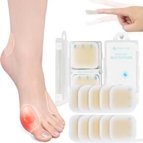Bunion Pads, Bunion Cushions for Women and Men, Toe and Foot Protector Pads, Sole and Heel Cushions, Waterproof, Thin, 10PCS