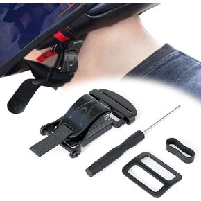 Helmet Quick Release Buckle Kit for Motorcycle Helmet, Metal Motorcycle Helmet Accessories, Helmet Chin Strap Replace D-RING Helmets Up to 1", Suitable for Full Helmet, Half Helmet, 3/4 Helmet