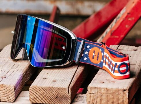 Havoc Racing Magnetic Frameless Goggles - For Motocross, Dirt Biking, Snowboarding, ATV, & UTV - UV Blocking Anti-Fog Goggles in Kuwait