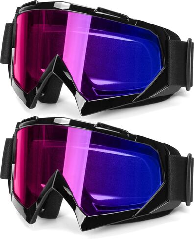 ATV Googles، نظارات الدراجة الترابية للرجال والنساء، الأشعة فوق البنفسجية 400 مضادة للخدش والغبار للبالغين والشباب والأطفال in Kuwait