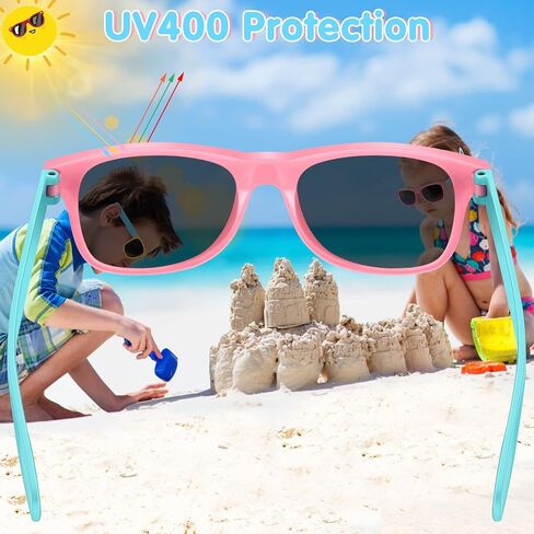 Kids Sunglasses Bulk - 16 Pack Neon Sunglasses with UV400 Protection for Boys and Girls, Party Favors for Kids 3-8 in Saudi Arabia
