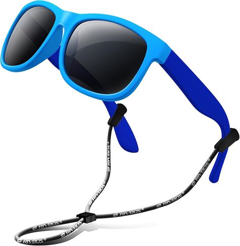 نظارات شمسية للأطفال من ريفبوس مع حزام مستقطب للحماية من الأشعة فوق البنفسجية وظلال مطاطية مرنة للأولاد والبنات RBK023 in Kuwait