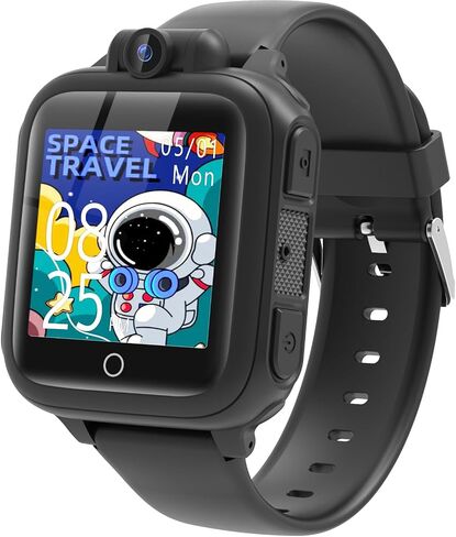 Smart Watch for Kids Games Toy for Kids Age 3-9 Smartwatch 14 Games Camera Video Music Alarm Calculator Birthday for Boys Learning Toys for 3 4 5 6 7 8 9 10 11 12 Year Old Boys (Black) in Saudi Arabia
