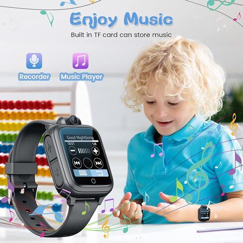 Smart Watch for Kids Games Toy for Kids Age 3-9 Smartwatch 14 Games Camera Video Music Alarm Calculator Birthday for Boys Learning Toys for 3 4 5 6 7 8 9 10 11 12 Year Old Boys (Black) in Saudi Arabia