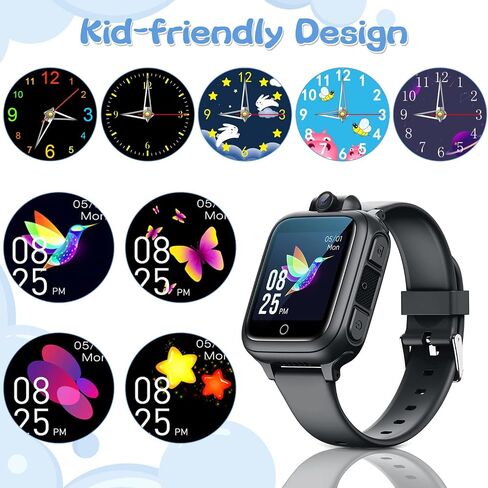 Smart Watch for Kids Games Toy for Kids Age 3-9 Smartwatch 14 Games Camera Video Music Alarm Calculator Birthday for Boys Learning Toys for 3 4 5 6 7 8 9 10 11 12 Year Old Boys (Black) in Saudi Arabia