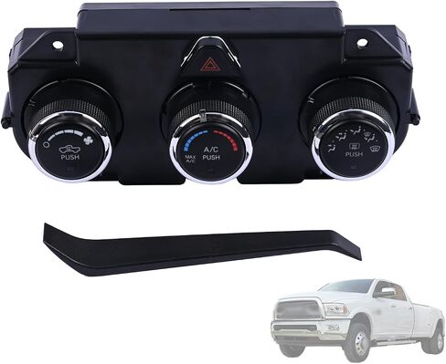 AC Heater Climate Control Unit w/Rear Defrost 68268189AA 68226600AA Compatible with Dodge Ram 1500 2500 3500 2013-2018 A/C Temperature Control Switch Module in Saudi Arabia