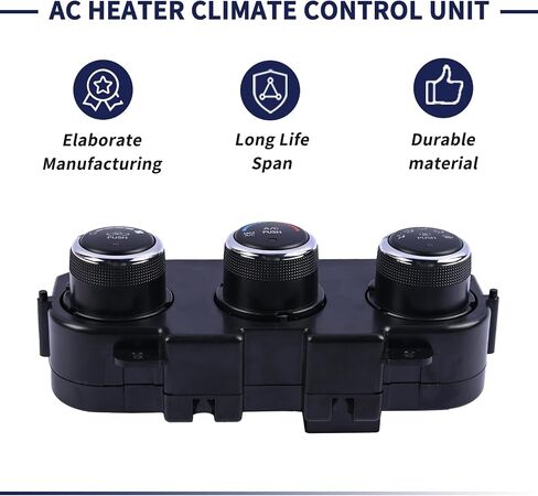 AC Heater Climate Control Unit w/Rear Defrost 68268189AA 68226600AA Compatible with Dodge Ram 1500 2500 3500 2013-2018 A/C Temperature Control Switch Module in Saudi Arabia