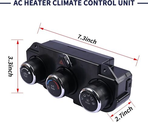 AC Heater Climate Control Unit w/Rear Defrost 68268189AA 68226600AA Compatible with Dodge Ram 1500 2500 3500 2013-2018 A/C Temperature Control Switch Module in Saudi Arabia