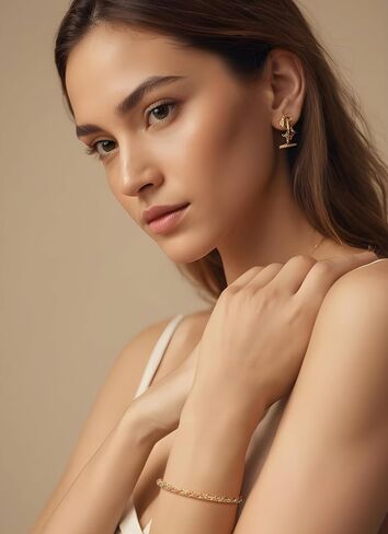 14K Gold Bracelets for Women & for Men Bracelet Round Strand Rope Gold Chain Bracelet Lobster Clasp Perfect Gifts for Women Men 7, 7.5, 8, 8.5in in Saudi Arabia