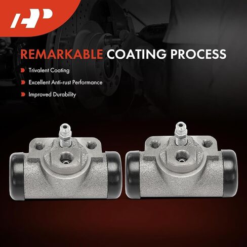 A-Premium Rear Drum Brake Wheel Cylinder Compatible with Select Ford and Mercury Models - Mustang 1964-1970, Maverick 1970-1972, Falcon 1966, Comet 1965/1971-1972, Cyclone 1964, 2-PC Set in Saudi Arabia