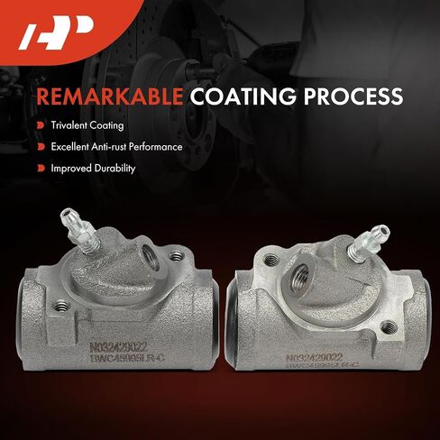 A-Premium Front Drum Brake Wheel Cylinder Compatible with Select Chevrolet, Buick, Cadillac, GMC, Oldsmobile and Pontiac Models - Malibu, Camaro, Apollo, Eldorado, G15/G1500 Van, Omega, Firebird in Saudi Arabia