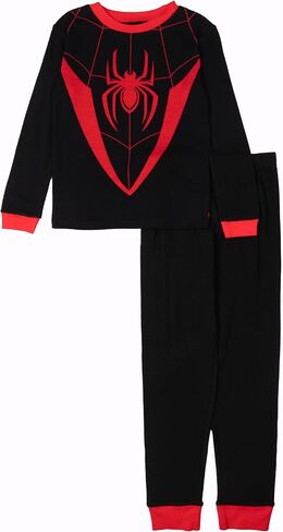 Marvel Boys' 2-Piece Snug-fit Cotton Holiday Pajama Set, Soft & Cute for Kids in Saudi Arabia