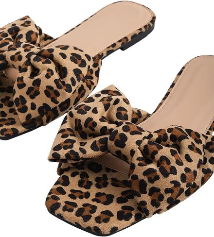 صنادل GORGLITTER النسائية المسطحة ذات القوس المفتوح عند الأصابع سهلة الارتداء in Kuwait