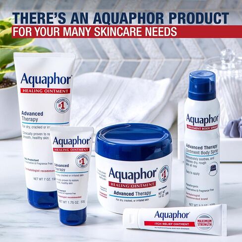 رذاذ الجسم مرهم Aquaphor - يرطب ويشفي البشرة الجافة والخشنة - 3.7 أوقية. علبة رش in Kuwait