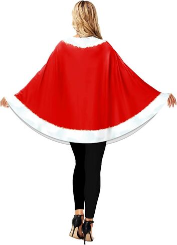 AOBUTE Women Christmas Poncho Xmas Outfit Party Costume Cloak in Saudi Arabia