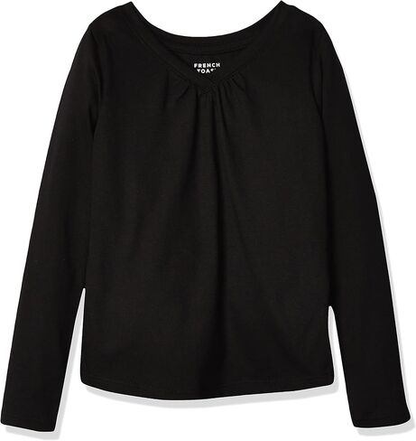 French Toast Girls' Long Sleeve V-Neck Tee in Kuwait
