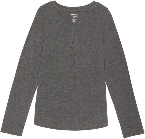 French Toast Girls' Long Sleeve V-Neck Tee in Kuwait