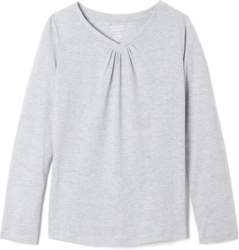 French Toast Girls' Long Sleeve V-Neck Tee in Kuwait