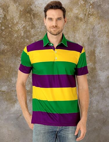 Men's Novelty Shirt Short Sleeve Golf Polo Top in Saudi Arabia
