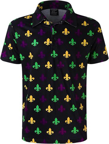 Men's Novelty Shirt Short Sleeve Golf Polo Top in Saudi Arabia