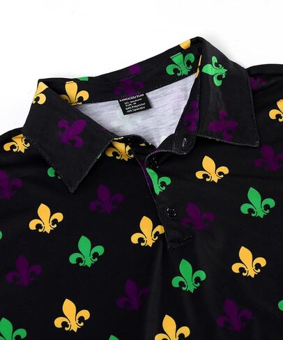 Men's Novelty Shirt Short Sleeve Golf Polo Top in Saudi Arabia