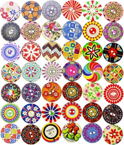 أزرار خشبية غير مكتملة - أزرار خشبية مستديرة للحرف اليدوية سترة الخياطة بواسطة Mandala Crafts Bulk 200 قطعة 10 مم 3/8 بوصة زر مع 4 فتحات in Saudi Arabia