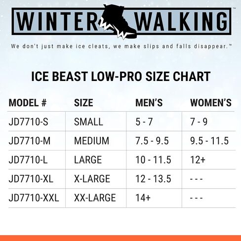 Ice Beast Low-Pro, Heavy-Duty Industrial Grade Traction Aid for Walking on Snow and Ice in Saudi Arabia