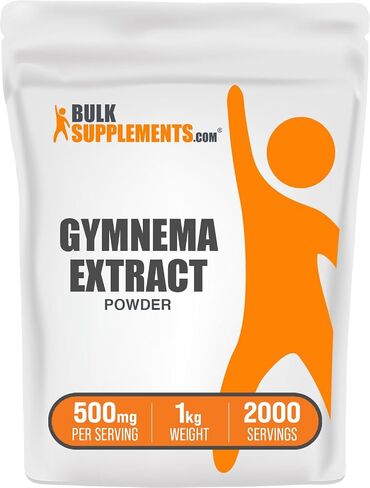 BulkSupplements.com Gymnema Extract Powder - from Gymnema Leaf, Gymnema Sylvestre Extract - Gymnema Powder, Herbal, Gluten Free - 500mg per Serving, 250g (8.8 oz) (Pack of 1) in Kuwait