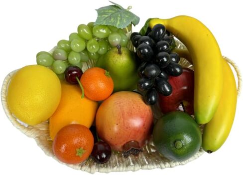 23 pcs Artificial Fruits,Fake Mixture Fruits for Home Decor, Easter Party Decorations，Fake Kiwifruit,Fake Mango，Fake Pomegranate，Fake Avocado,Fake Green Pear etc in Kuwait