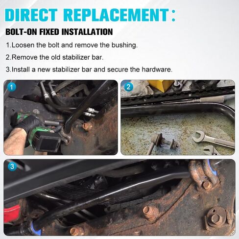 PTNHZ مثبت التعليق الأمامي Sway Bar متوافق مع دودج 2009-2018 Ram 1500، 2019-2022 Ram 1500 Classic 4WD 55398938AC in Kuwait