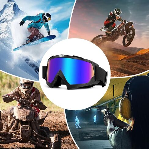 MUJG Motorcycle Goggles, Dirt Bike Goggles 2 Pack ATV Goggles Motocross Goggles MX Offroad Riding Goggles in Saudi Arabia