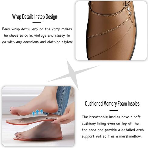Women's Comfortable & Lightweight Leather Loafers Slip-Ons Stylish Business Casual Dress Shoes Work Office Everyday Walking Shoes for Women in Saudi Arabia