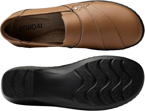 Women's Comfortable & Lightweight Leather Loafers Slip-Ons Stylish Business Casual Dress Shoes Work Office Everyday Walking Shoes for Women in Saudi Arabia