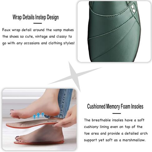 Women's Comfortable & Lightweight Leather Loafers Slip-Ons Stylish Business Casual Dress Shoes Work Office Everyday Walking Shoes for Women in Saudi Arabia