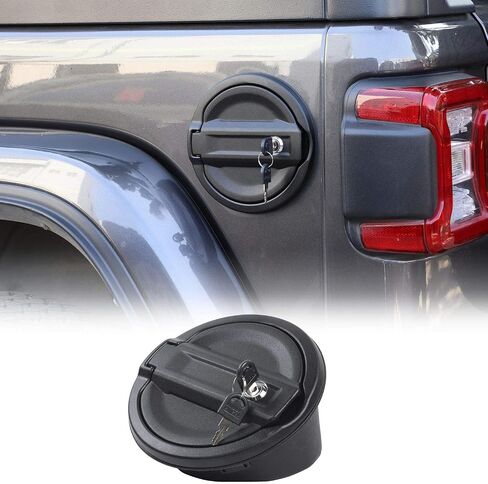 ل Jeep JL غطاء تغليف الغاز قفل غطاء باب الوقود ل 2018-2024 جيب رانجلر JL سبورت روبيكون الصحراء ويليز وغير محدود 2 باب 4 أبواب in Saudi Arabia