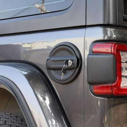 ل Jeep JL غطاء تغليف الغاز قفل غطاء باب الوقود ل 2018-2024 جيب رانجلر JL سبورت روبيكون الصحراء ويليز وغير محدود 2 باب 4 أبواب in Saudi Arabia