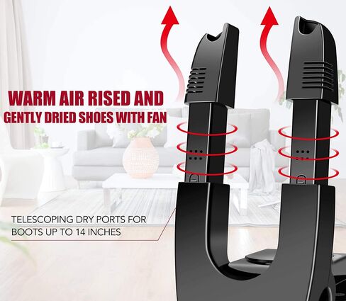 Portable Electric Shoes Boots Dryer and Warmer with Folding and Drying Adjustable Rack in Saudi Arabia
