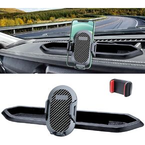 Phone Mount for 2018-2021 2022 2023 Jeep Wrangler JL JLU and 2020-2023 Jeep Gladiator JT Multi-Mount Phone Holder Dash System Kit w/Storage Tray Accessories, Not for Wrangler 4XE