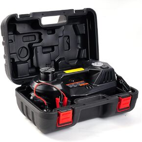 Electric Car Jack 5 Ton 12V Electric Jack with Built-in Inflatable Pump Electric Hydraulic Jack for SUV Car Tire Change Black