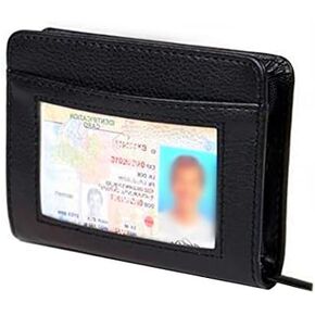 36 Slots Credit Card Holder Wallet Zip Leather Card Case RFID Blocking