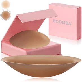 Boomba Nipple Covers Reusable Sticky Adhesive Silicone Pasties Nipple Covers Suitable for Travel and Dress Freedom