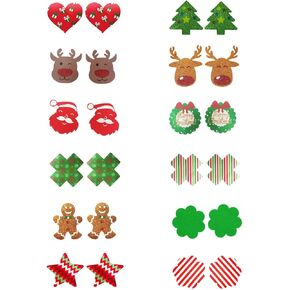 Christmas Nipple Pasties for Women 12 Pairs