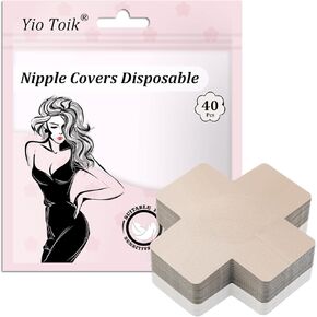 20 Pairs Nipple Covers For Women Disposable Cross Hypoallergenic Rave Party X Pasties Satin Breast Covers Stickers