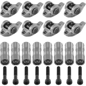 Rocker Arms with Bolts & Valve Lifter Kit, Replaces 10214664 MR-1341 & JB-2079, Fits Bui-ck/Cad-illac/Chevr-olet/G-MC 4.8 5.3 5.7 6.0 6.2L Engines
