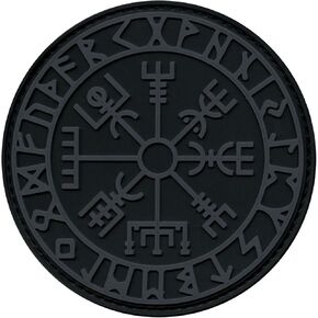 رقعة تثبيت مطاطية تكتيكية من Vegvisir Viking Compass Norse Rune Morale